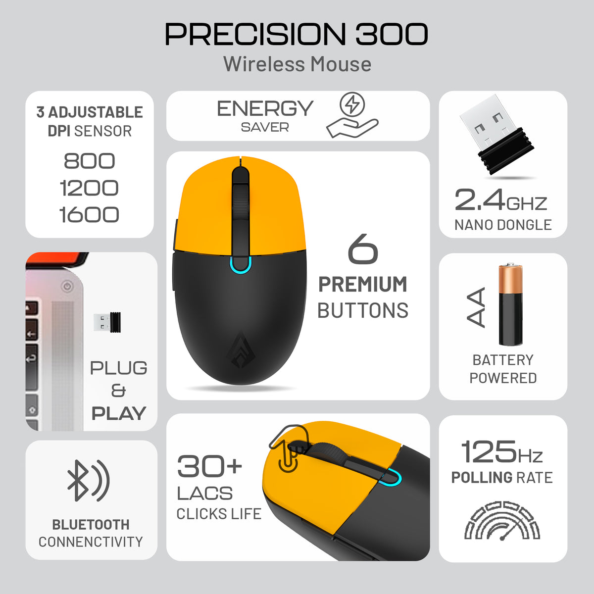 Precision 300 Bluetooth Wireless Mouse