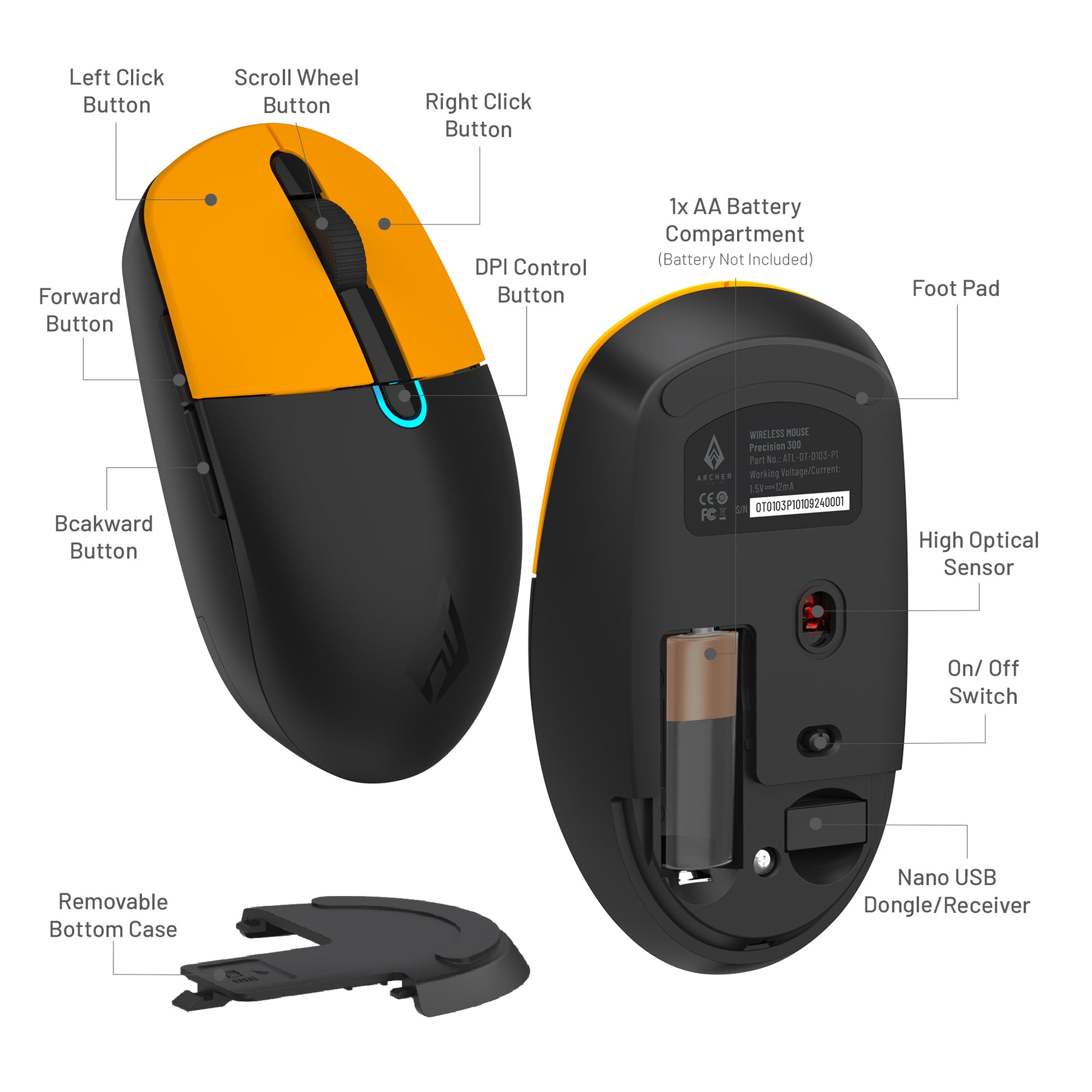 Precision 300 Bluetooth Wireless Mouse