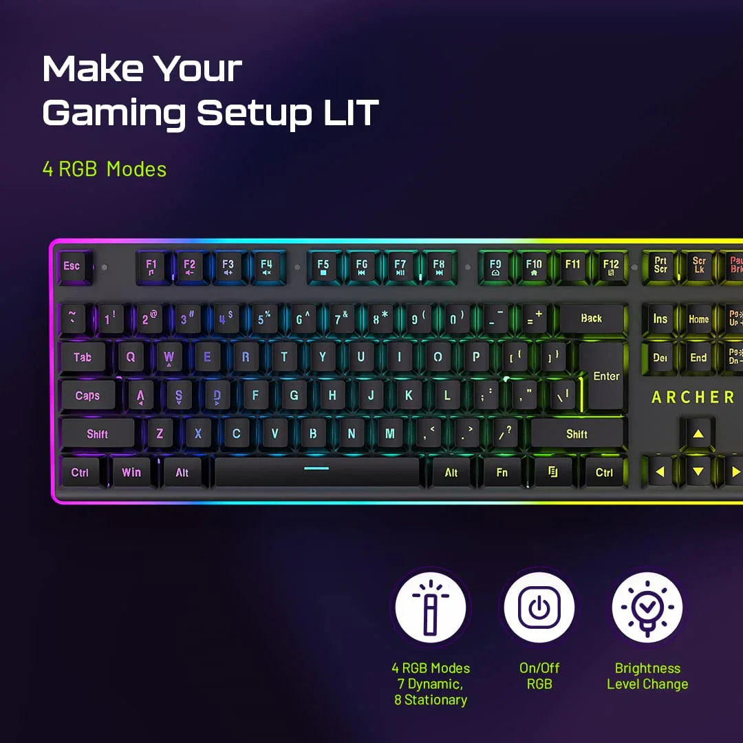 Astra G100 Mechanical Gaming Keyboard with Blue Switches