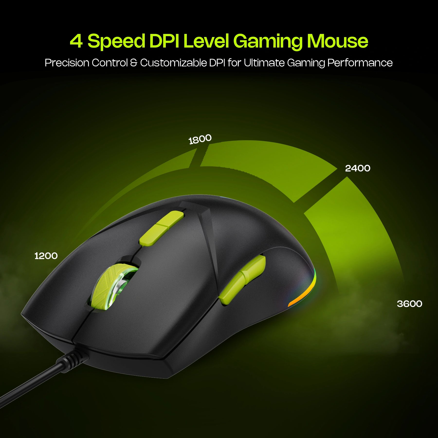 Astra G300 Wired RGB Gaming Keyboard & Mouse Combo (GREEN)