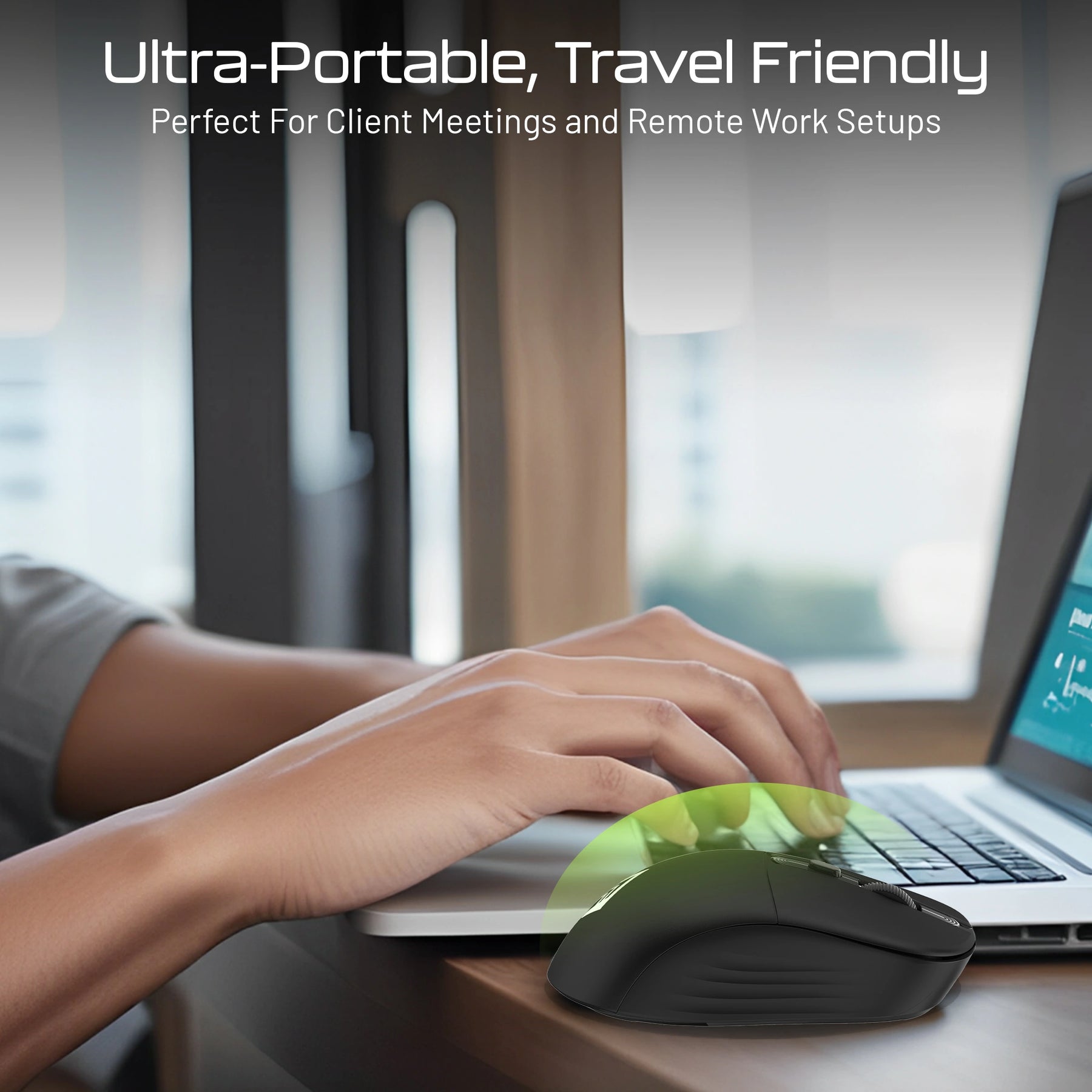 Precision 100 Wireless Office Mouse | 2.4GHz USB Nano Receiver, 3 DPI, Lightweight 55g