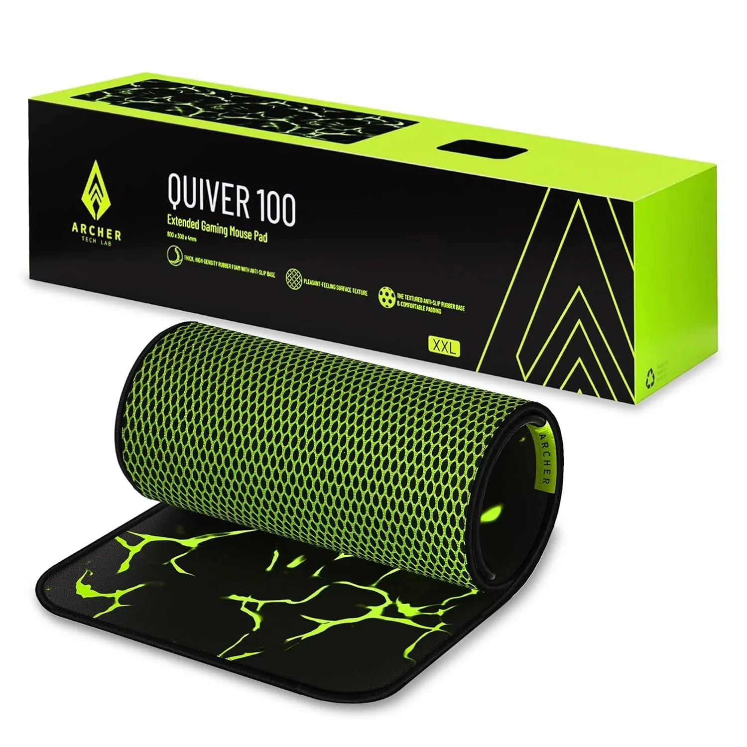 Quiver 100 Extended Mouse Pad Black