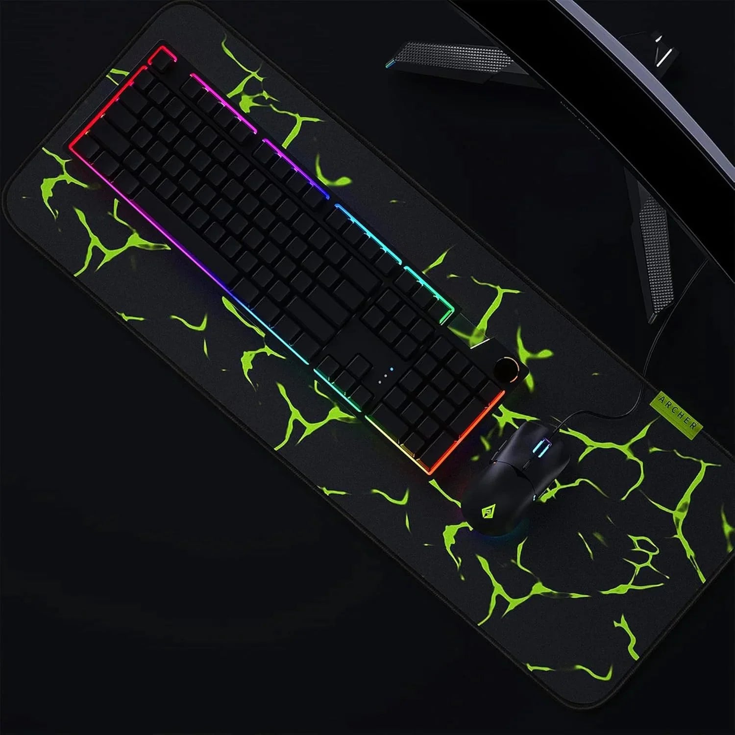 Quiver 100 Extended Mouse Pad Black