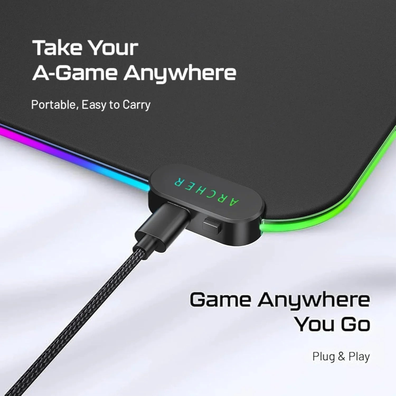 Quiver 200 Gaming Mouse Pad with RGB and Wrist Rest