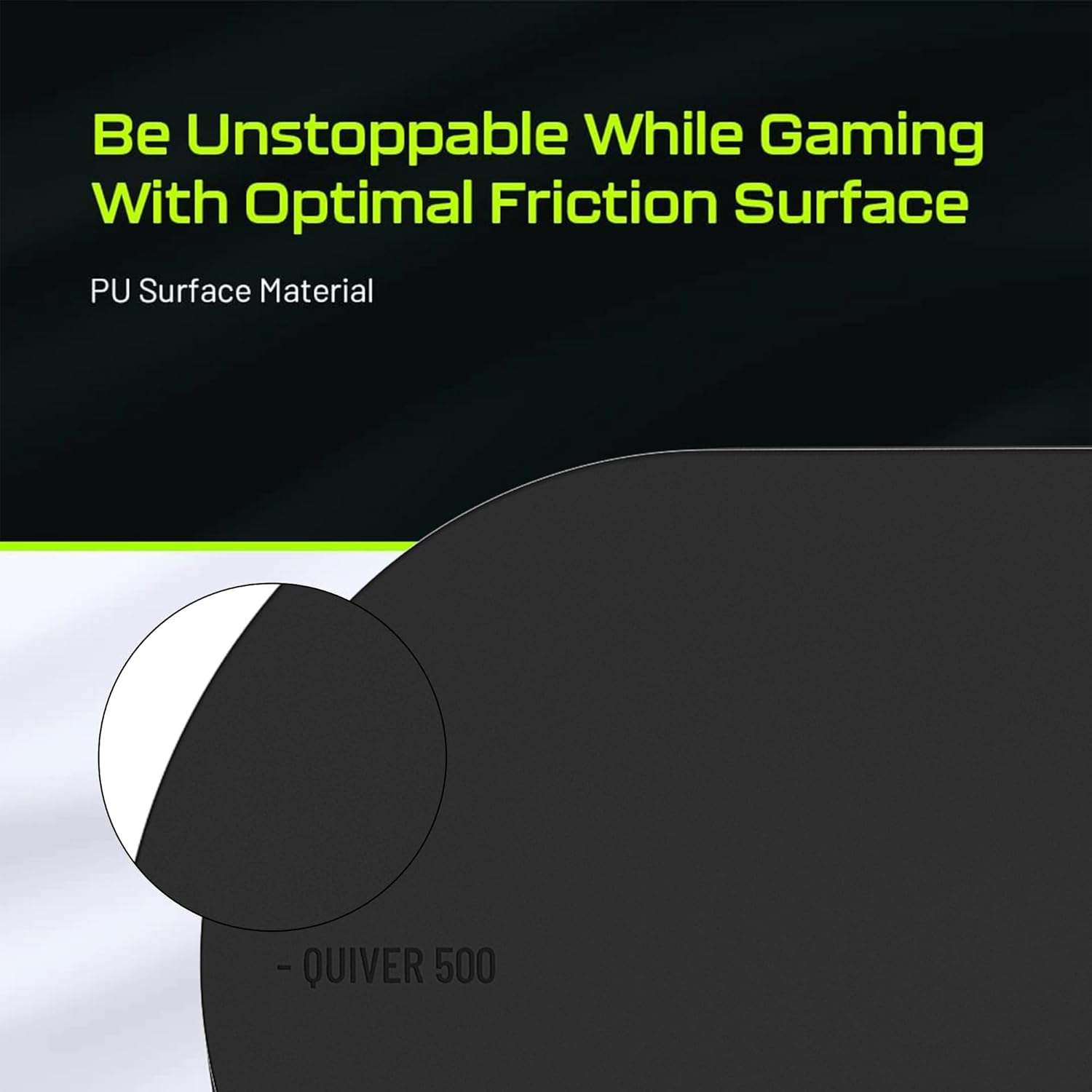 Quiver 500 wireless charging gaming mousepad with 15W fast charge