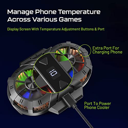 Typhon Max mobile phone cooler with dual turbo cooling fans