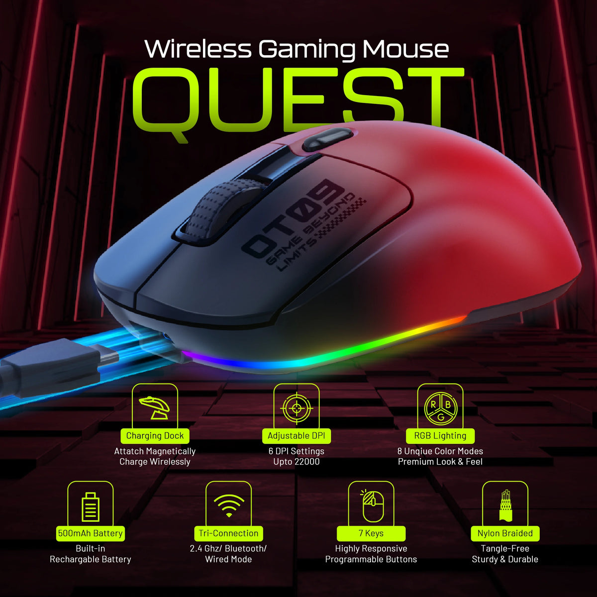 Quest gaming mouse