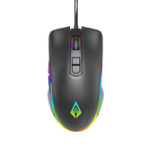Recurve 200 Wired Gaming Mouse with Rubber Oil Finish, 12800 DPI Sensor, 7 Buttons, and 13 RGB Modes