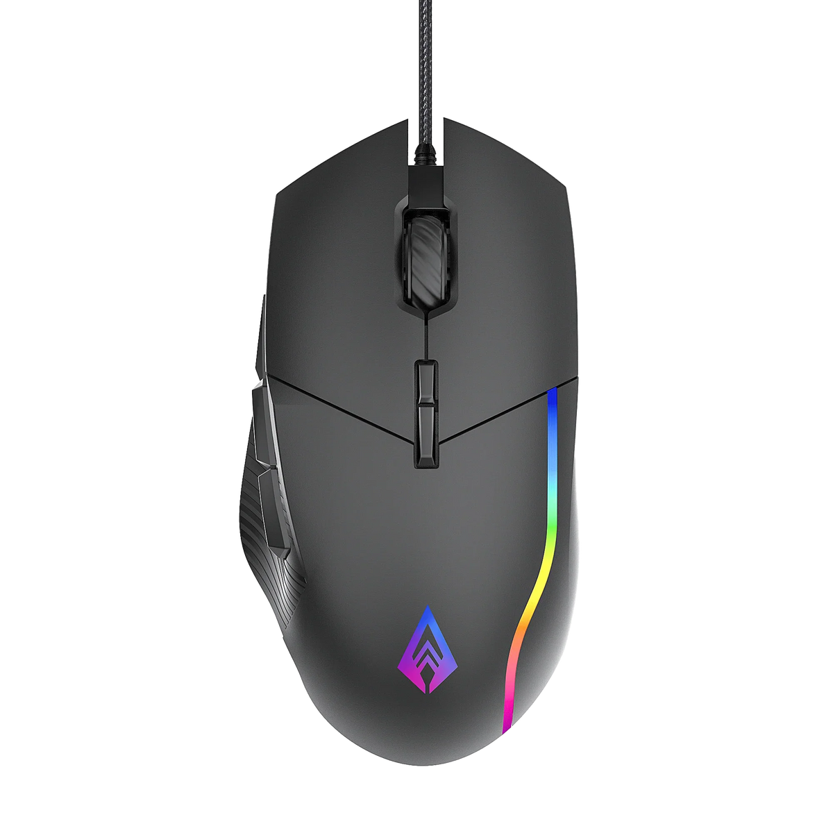 Recurve 300 Wired RGB Gaming Mouse with Thumb Rest, 12000 DPI, and 8 Buttons for PC & Mac