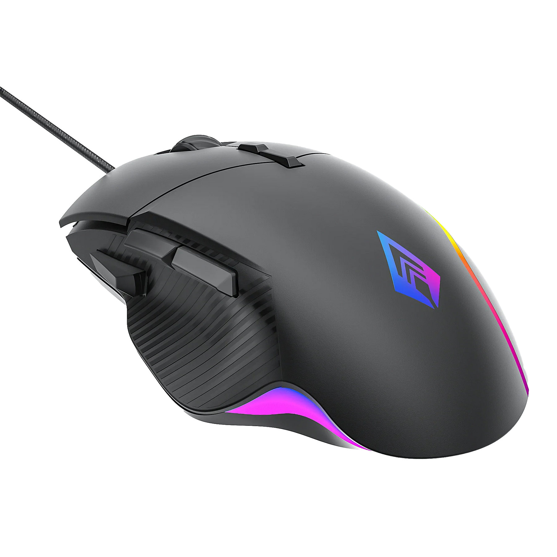 Recurve 300 Wired RGB Gaming Mouse with Thumb Rest, 12000 DPI, and 8 Buttons for PC & Mac