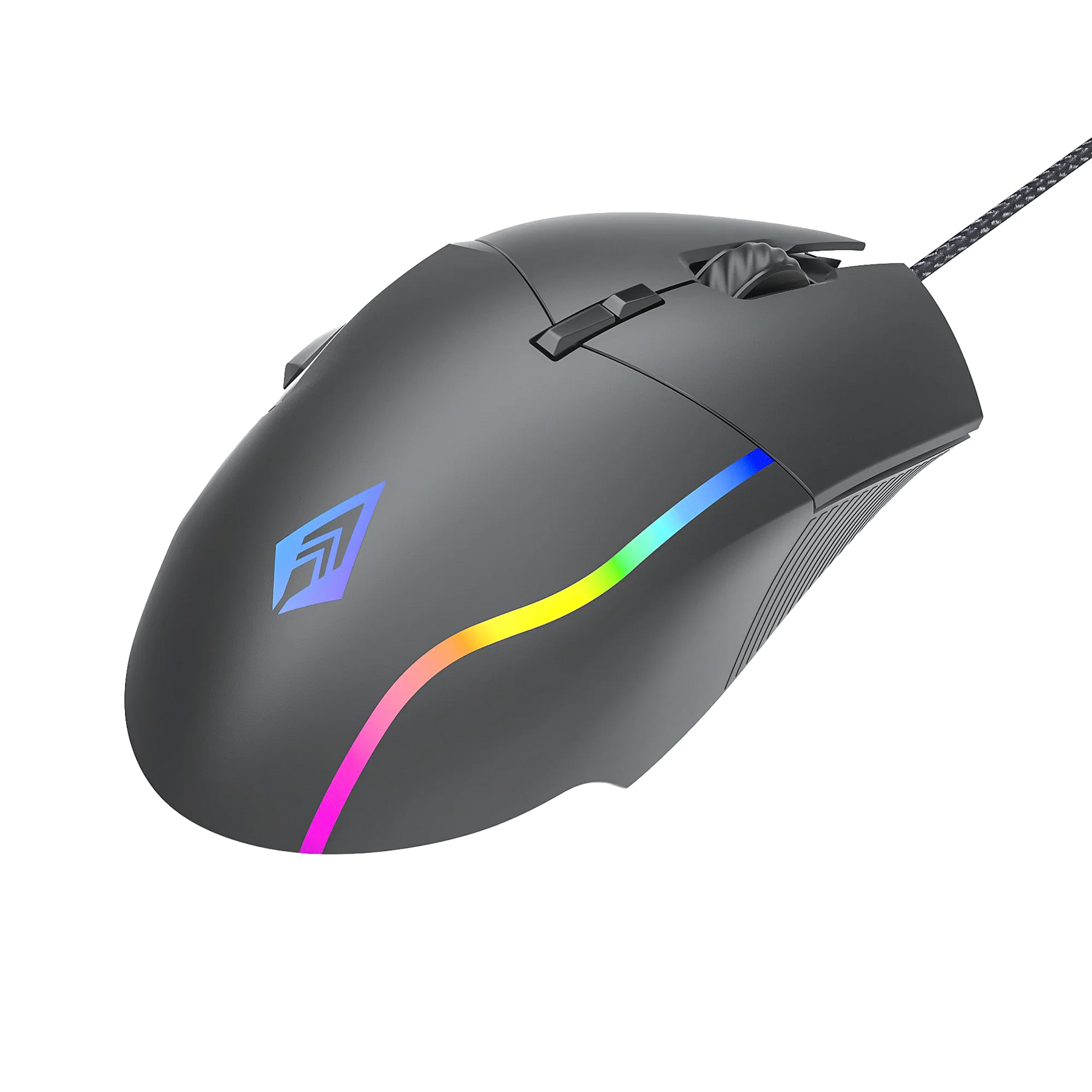 Recurve 300 Wired RGB Gaming Mouse with Thumb Rest, 12000 DPI, and 8 Buttons for PC & Mac