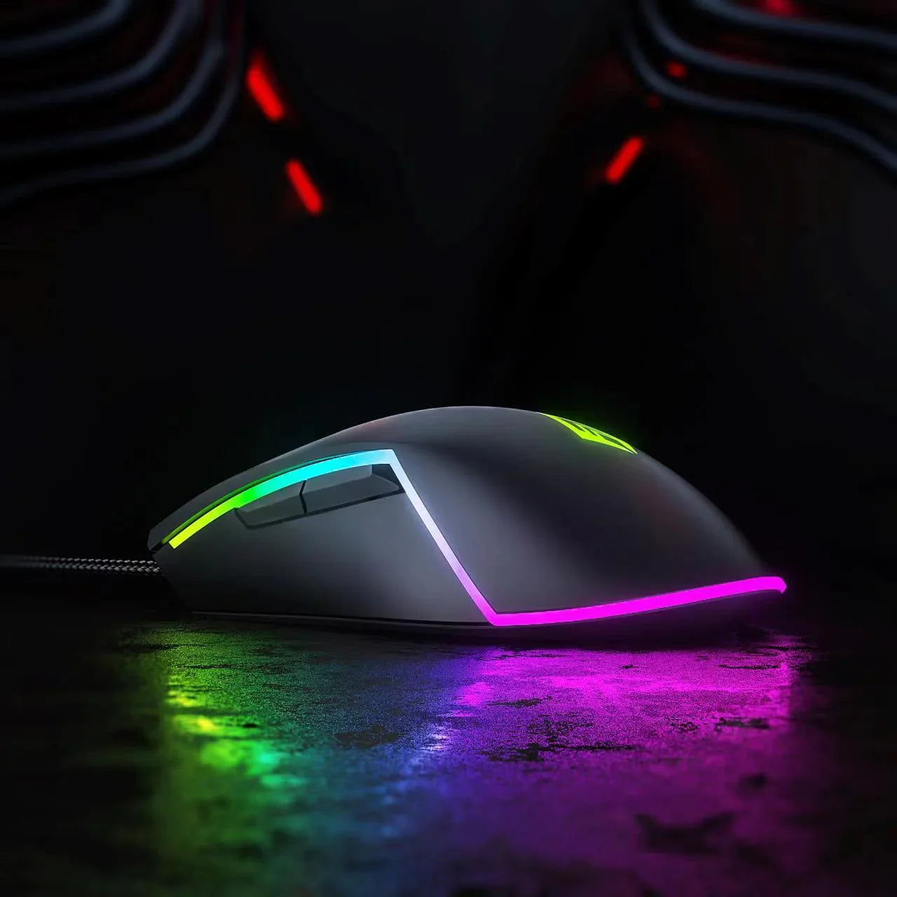 Recurve 500 Wired RGB Gaming Mouse with 8000 DPI and Programmable Buttons