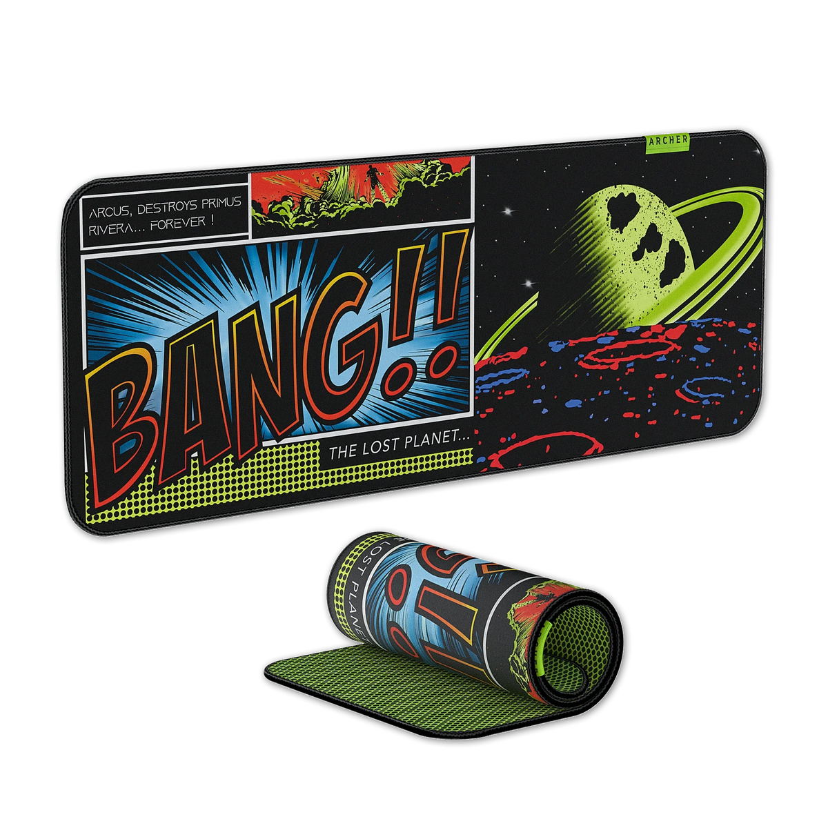 Quiver 100 Extended Mouse Pad Red