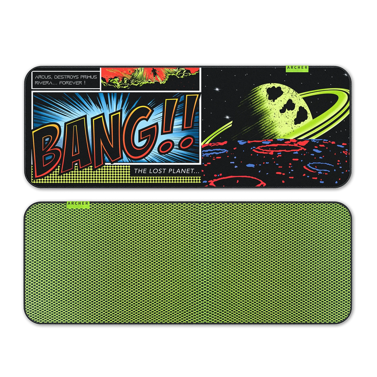 Quiver 100 Extended Mouse Pad Red