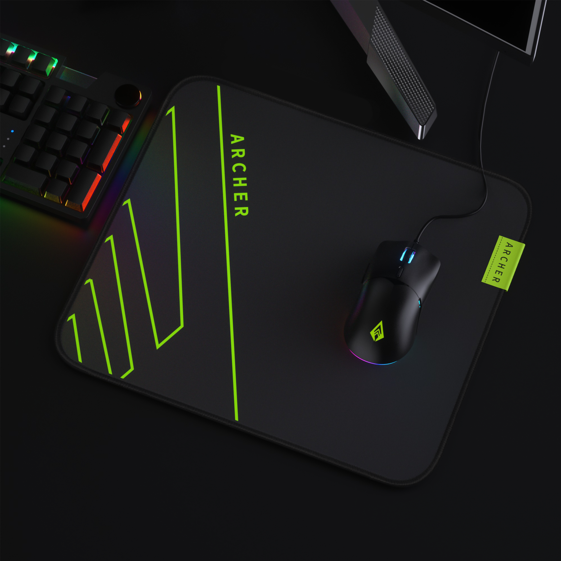 Quiver 300 Large Night Glow Mousepad
