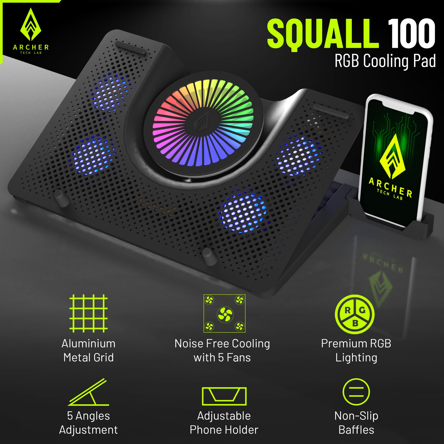 Squall 100 RGB Cooling Pad