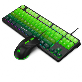 Astra G300 Wired RGB Gaming Keyboard & Mouse Combo (GREEN)