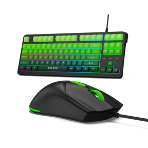 Astra G300 Wired RGB Gaming Keyboard & Mouse Combo (GREEN)