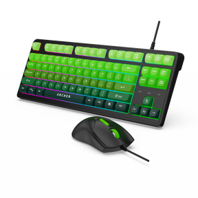 Astra G300 Wired RGB Gaming Keyboard & Mouse Combo (GREEN)