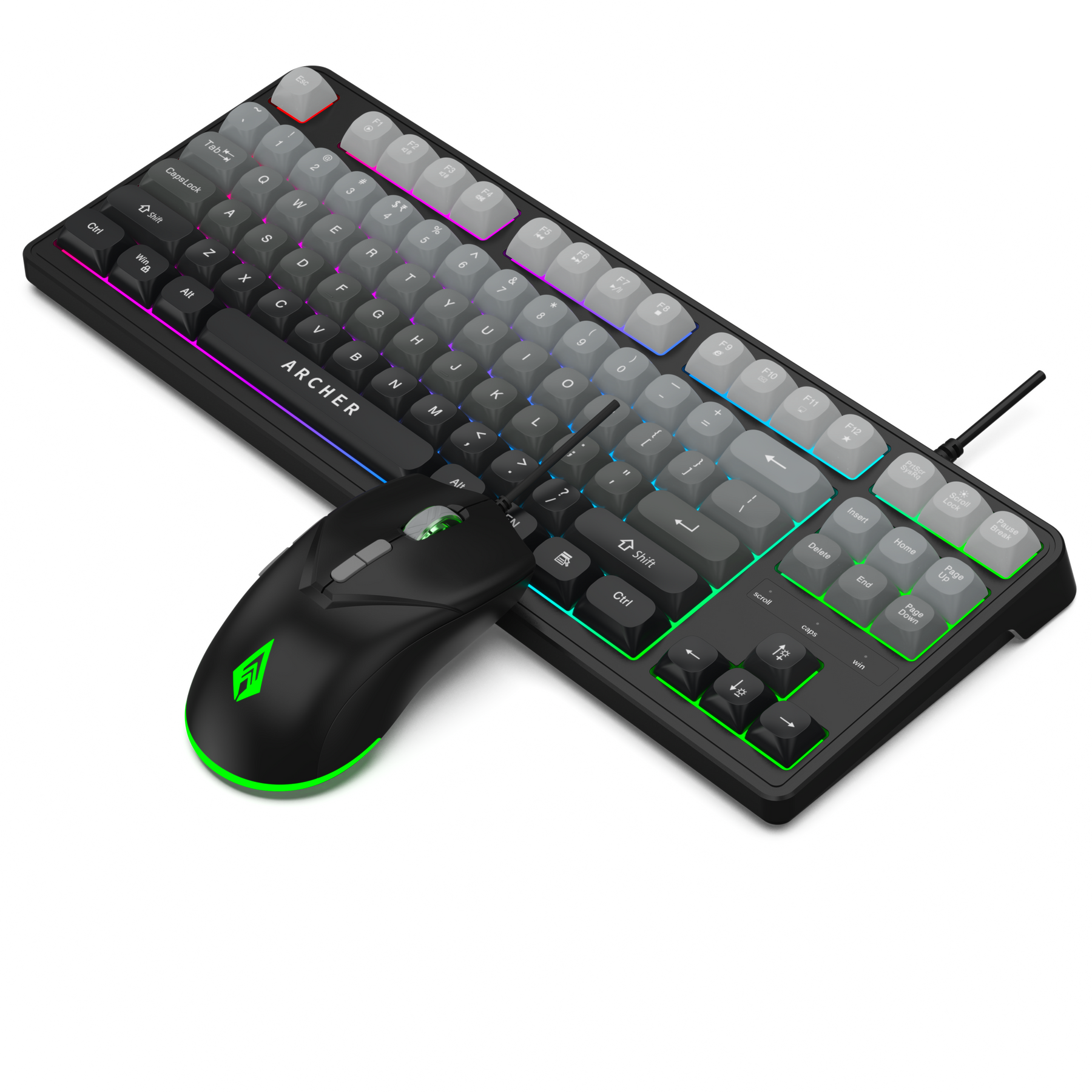 Astra G300 Wired RGB Gaming Keyboard & Mouse Combo (GRY)