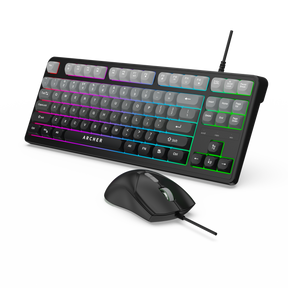 Astra G300 Wired RGB Gaming Keyboard & Mouse Combo (GRY)