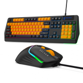 Wired RGB Gaming Keyboard and Mouse Combo with 104 Keys