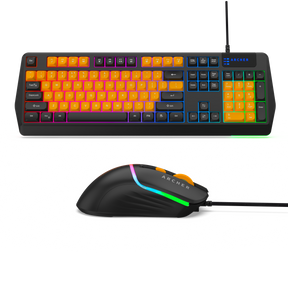 Wired RGB Gaming Keyboard and Mouse Combo with 104 Keys