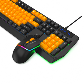 Wired RGB Gaming Keyboard and Mouse Combo with 104 Keys