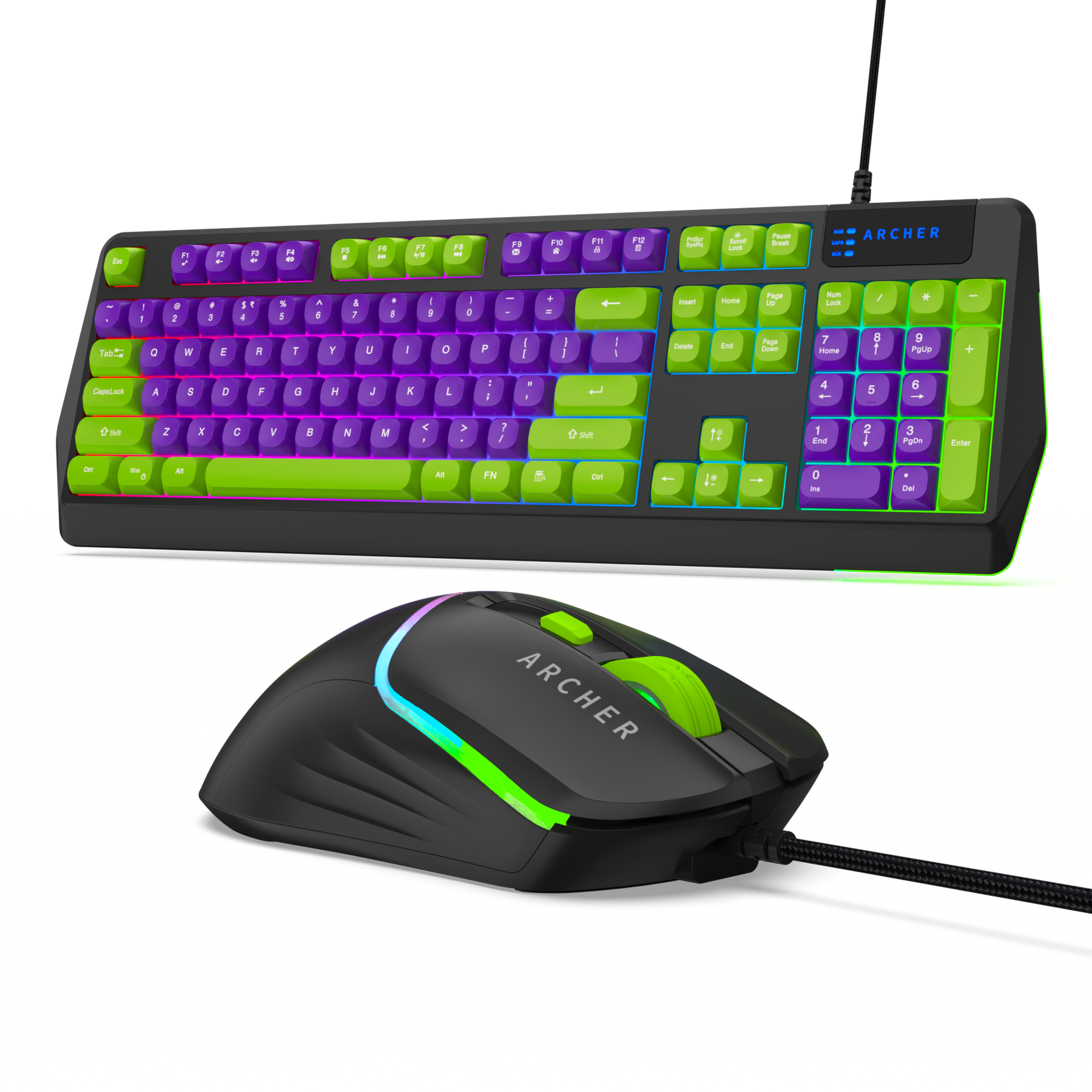 Wired RGB Gaming Keyboard and Mouse Combo