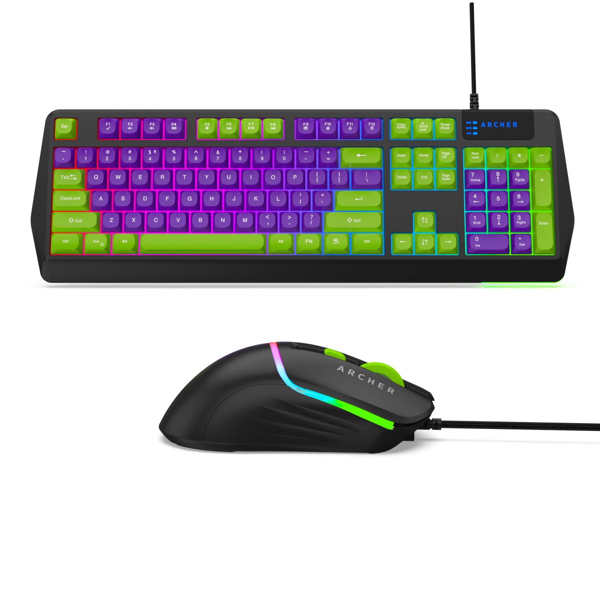 Wired RGB Gaming Keyboard and Mouse Combo