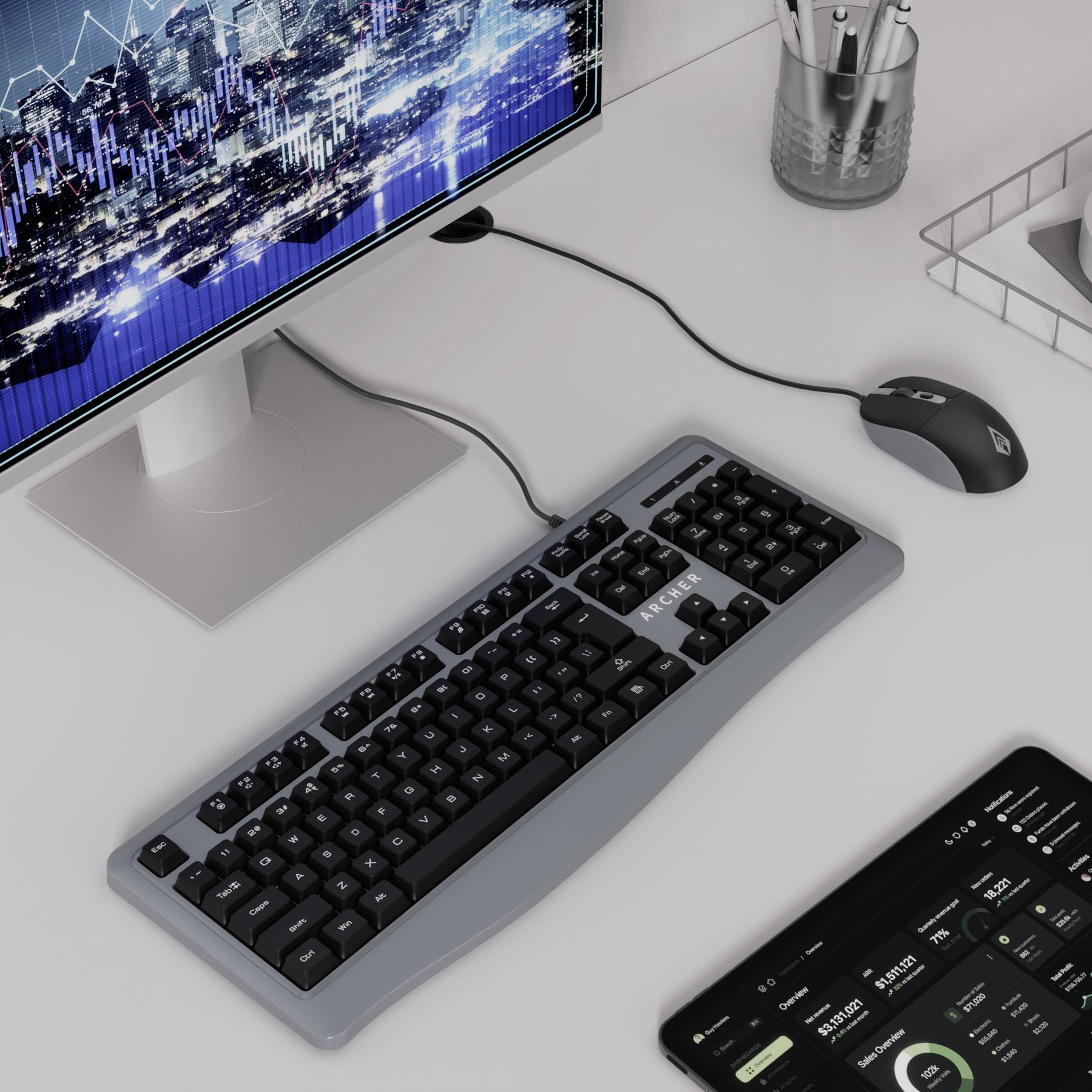 ACE-K200 Wired Keyboard and Mouse Combo