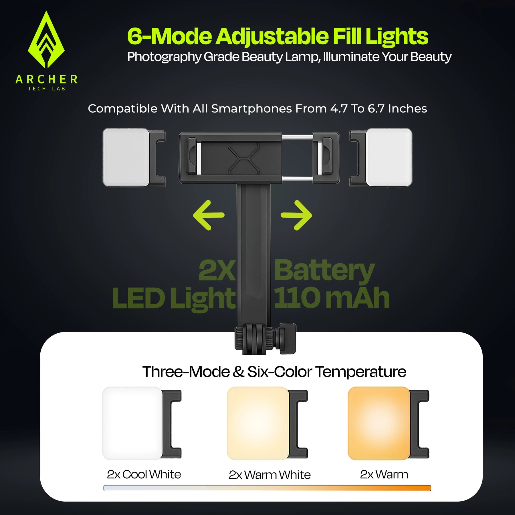 ArcherTechLab Selfie Stick Tripod – Perfect for Vlogs & Photos